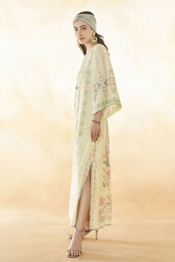 Summer Bloom Kaftan - Yellow, Yellow, image 2