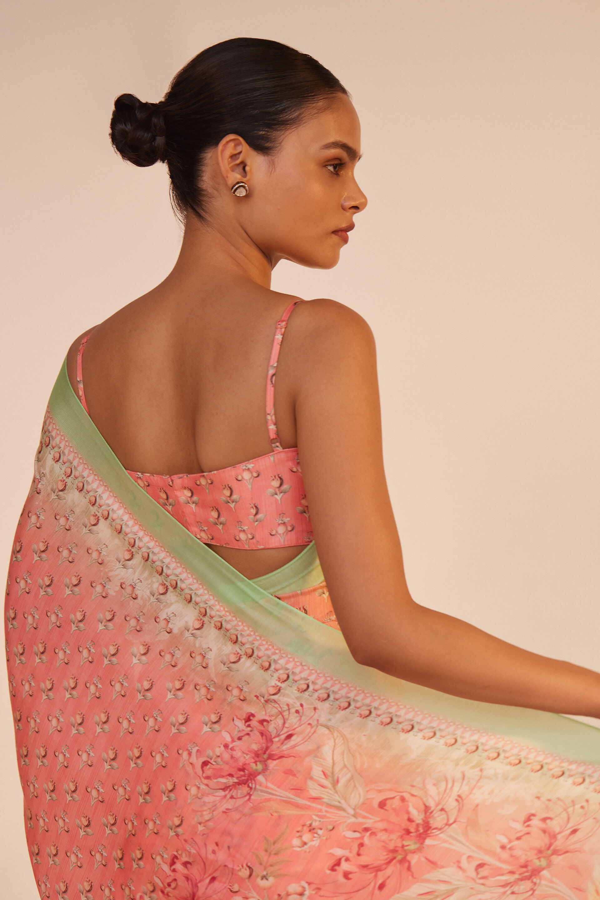 Umaiza Saree, Pink, image 5