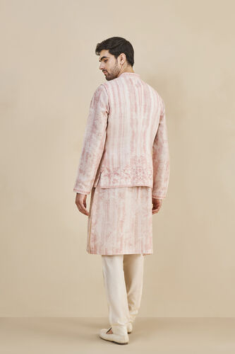 Mrig Nehru Jacket - Peach, Peach, image 3