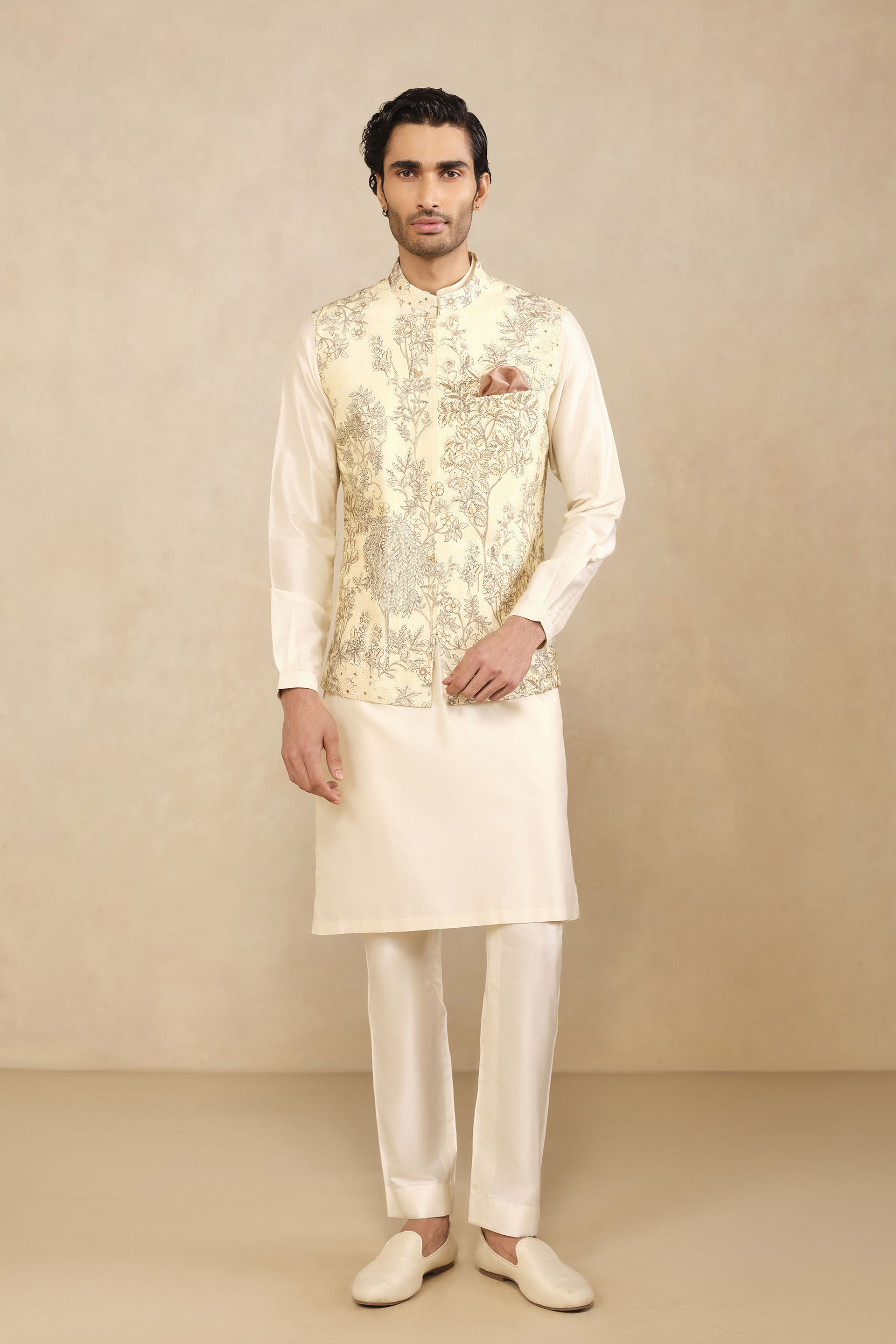 Arnav Nehru Jacket - Cream