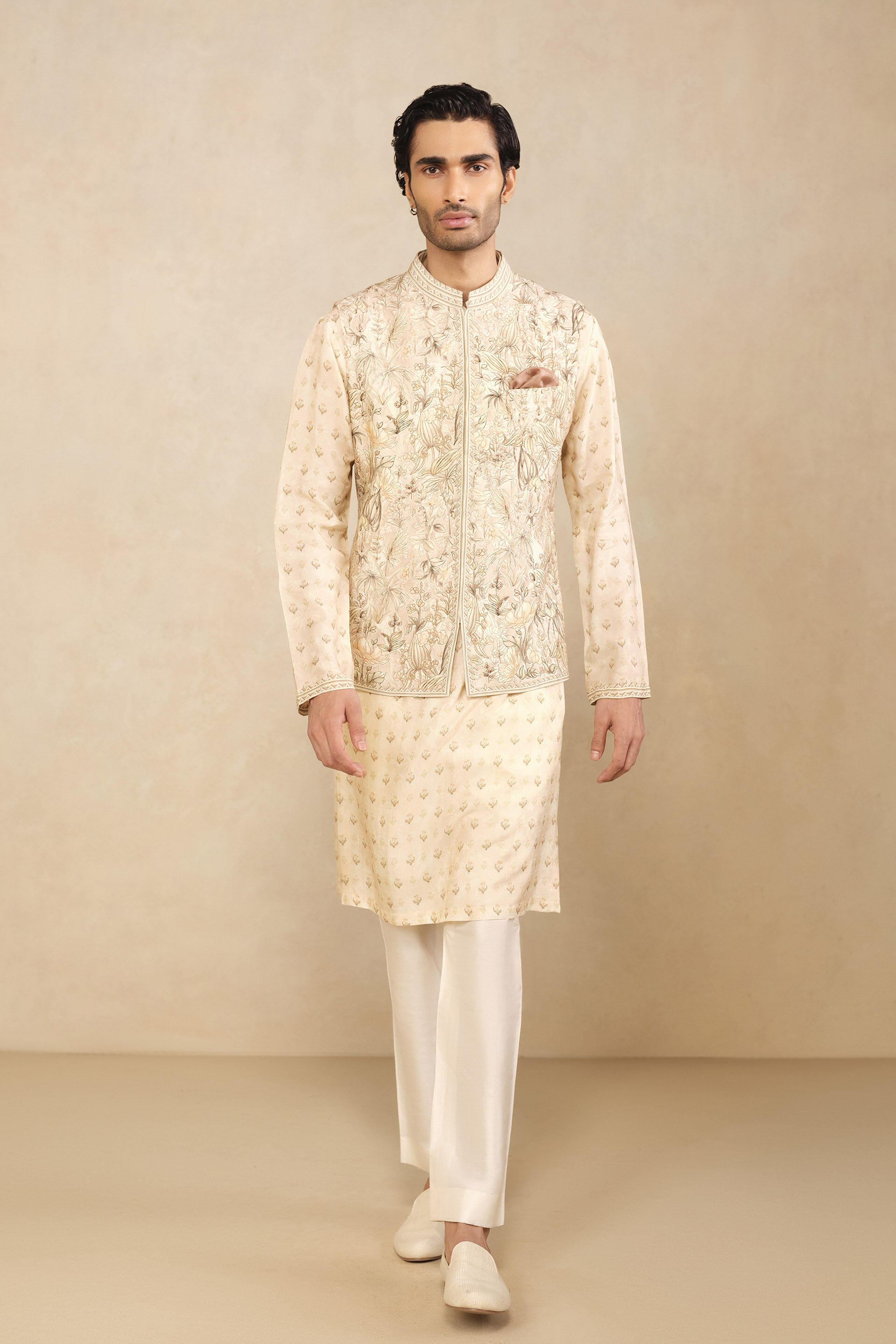 Abjit Nehru Jacket - Blush