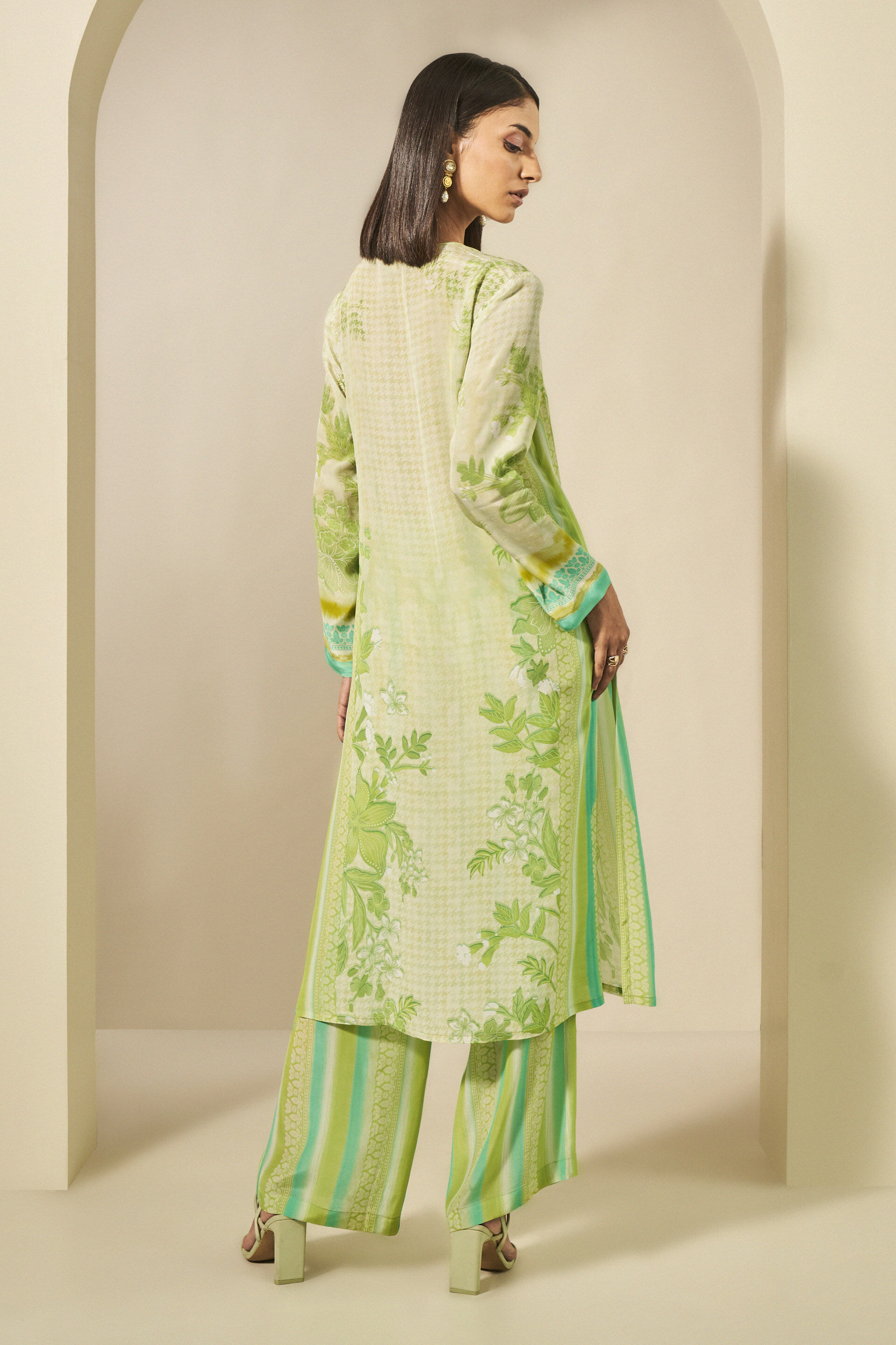 Mongo Kurta Set - Lime, Lime, image 4