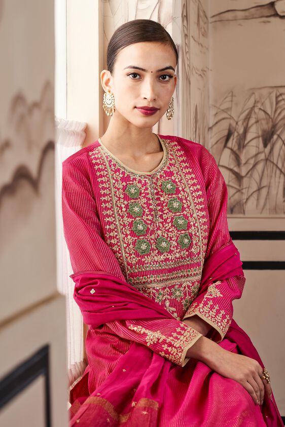 Jasnaaz Suit Set, Hot Pink, image 7