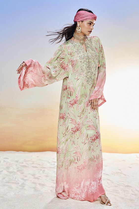 Aneeza Kaftan, Green, image 1