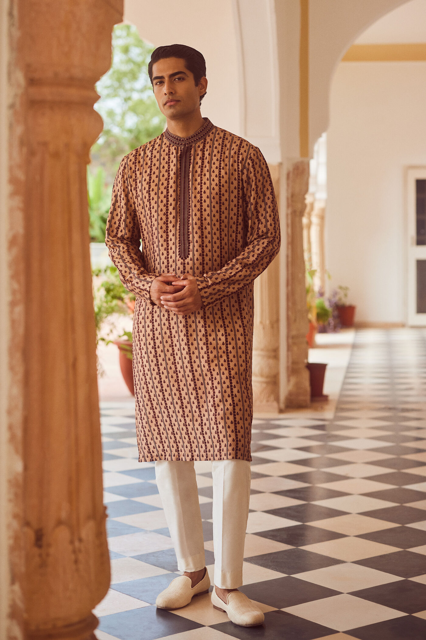 Drish Kurta - Maroon