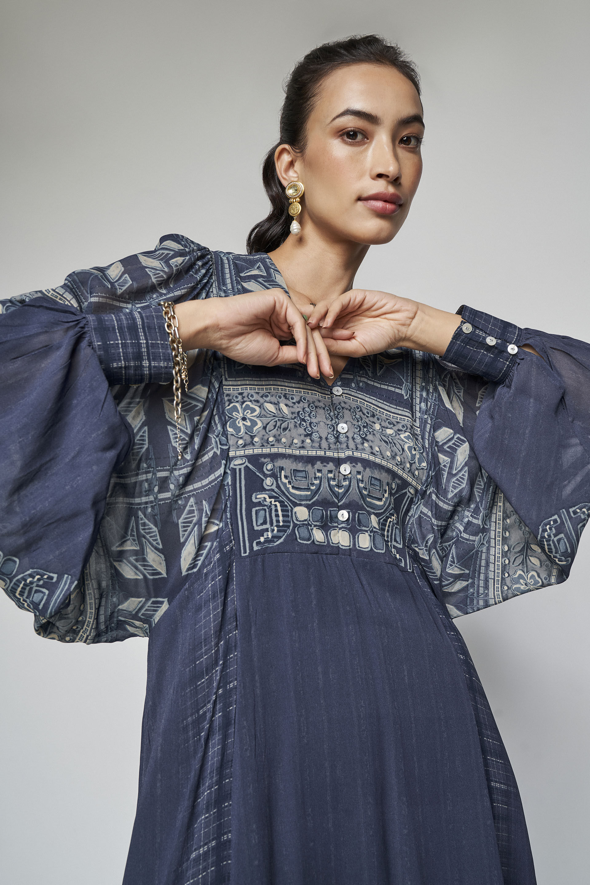 Demna Bemberg Dress Blue