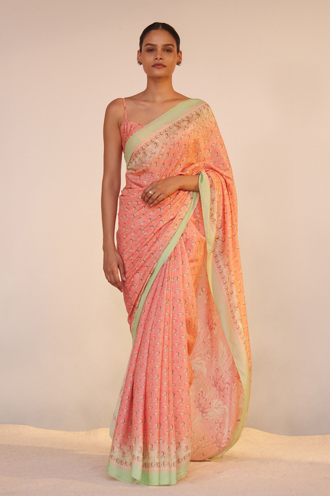 Umaiza Saree, Pink, image 1