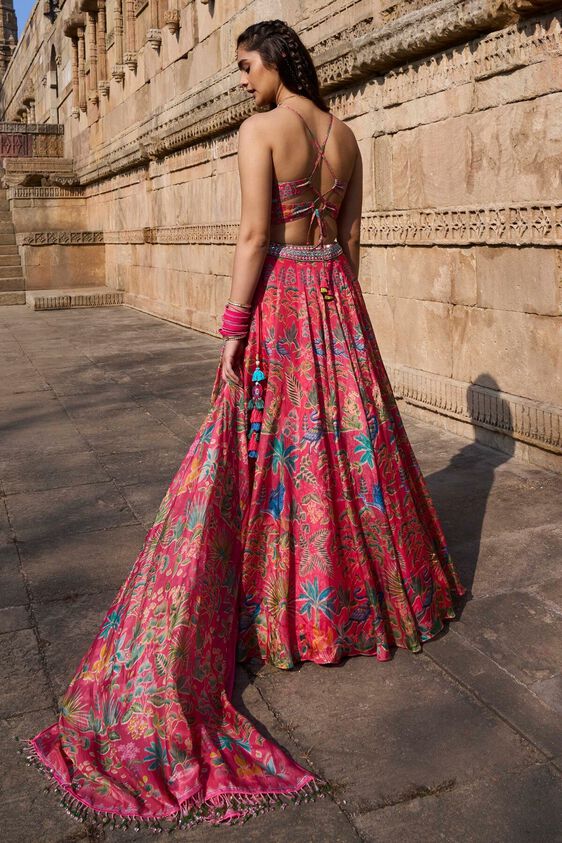 2 - Swan Song Lehenga Set - Pink, image 2