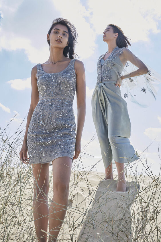 Shaden Dress - Grey, Grey, image 2