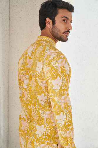 Malhar Kurta - Mustard, Mustard, image 5