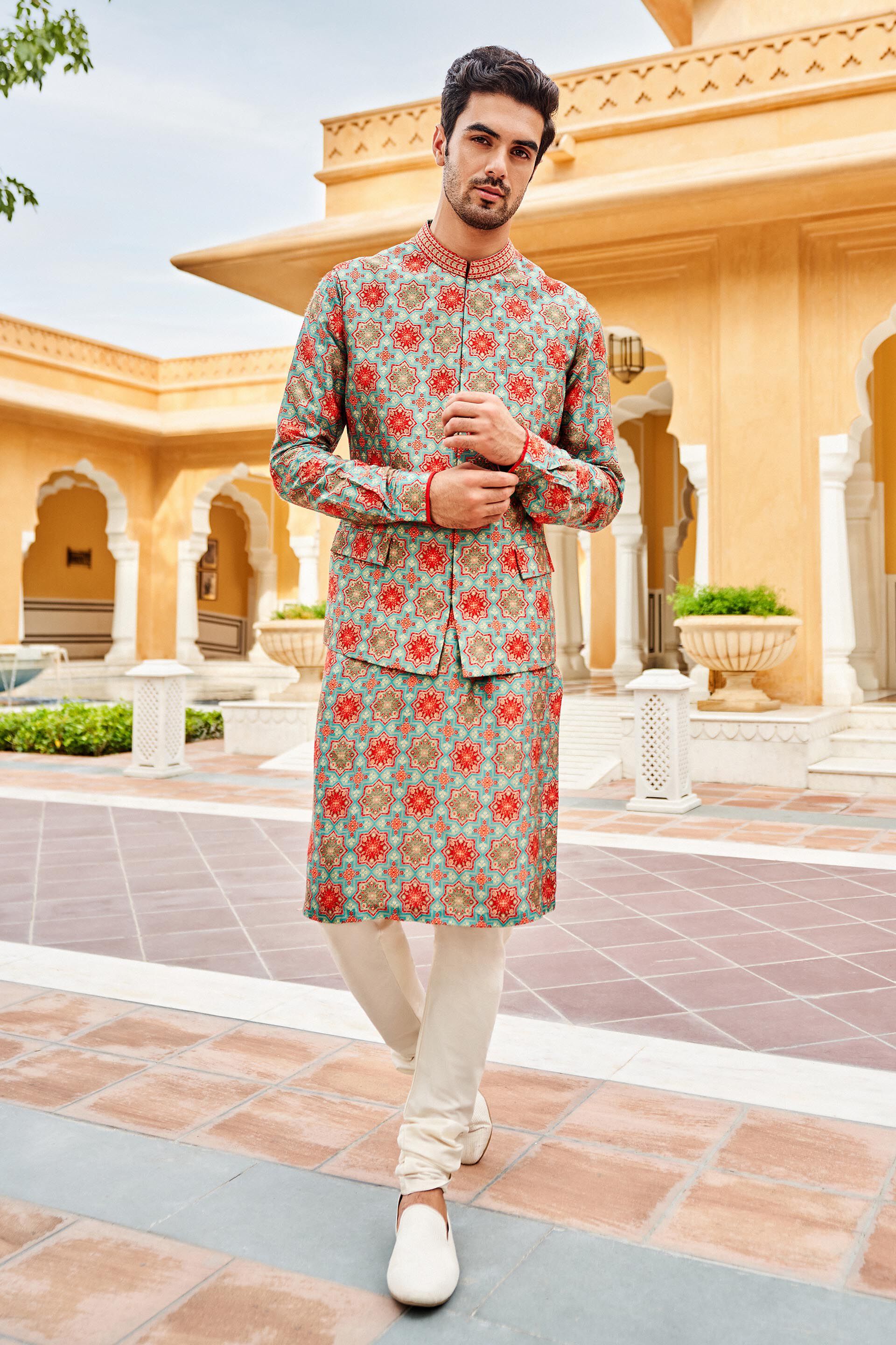 Latest Designer Nehru Jacket Designs & Styles for Grooms & Groomsmen |  India fashion men, Wedding dresses men indian, Indian men fashion