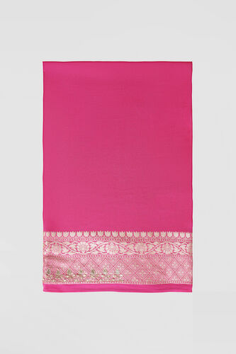 Chitra Benarasi Saree - Pink, Hot Pink, image 7