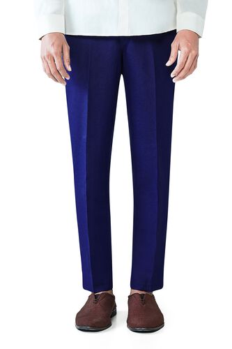 1 - Navy Blue Linen Trousers, image 1