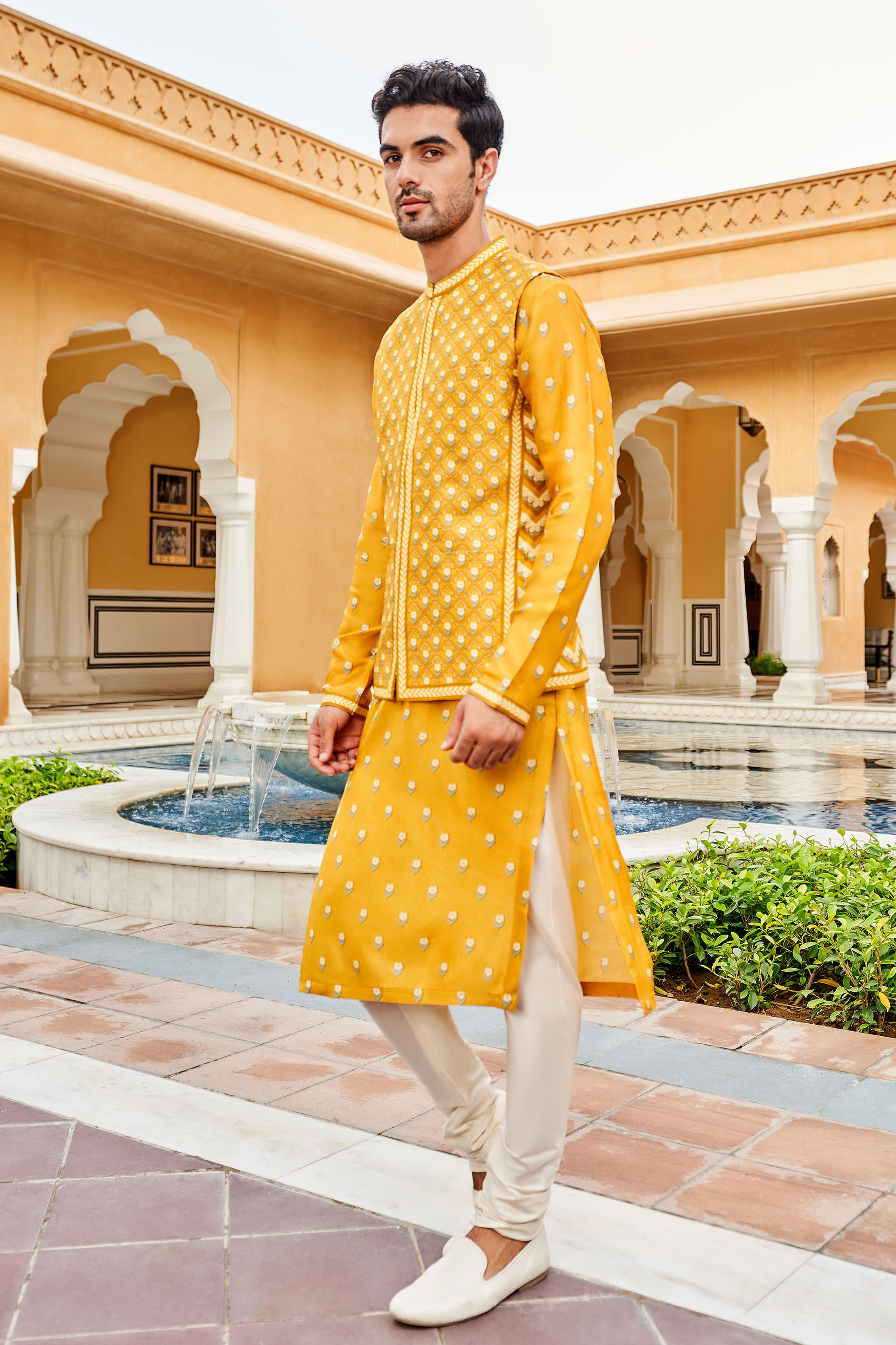 Inan Nehru Jacket - Mustard