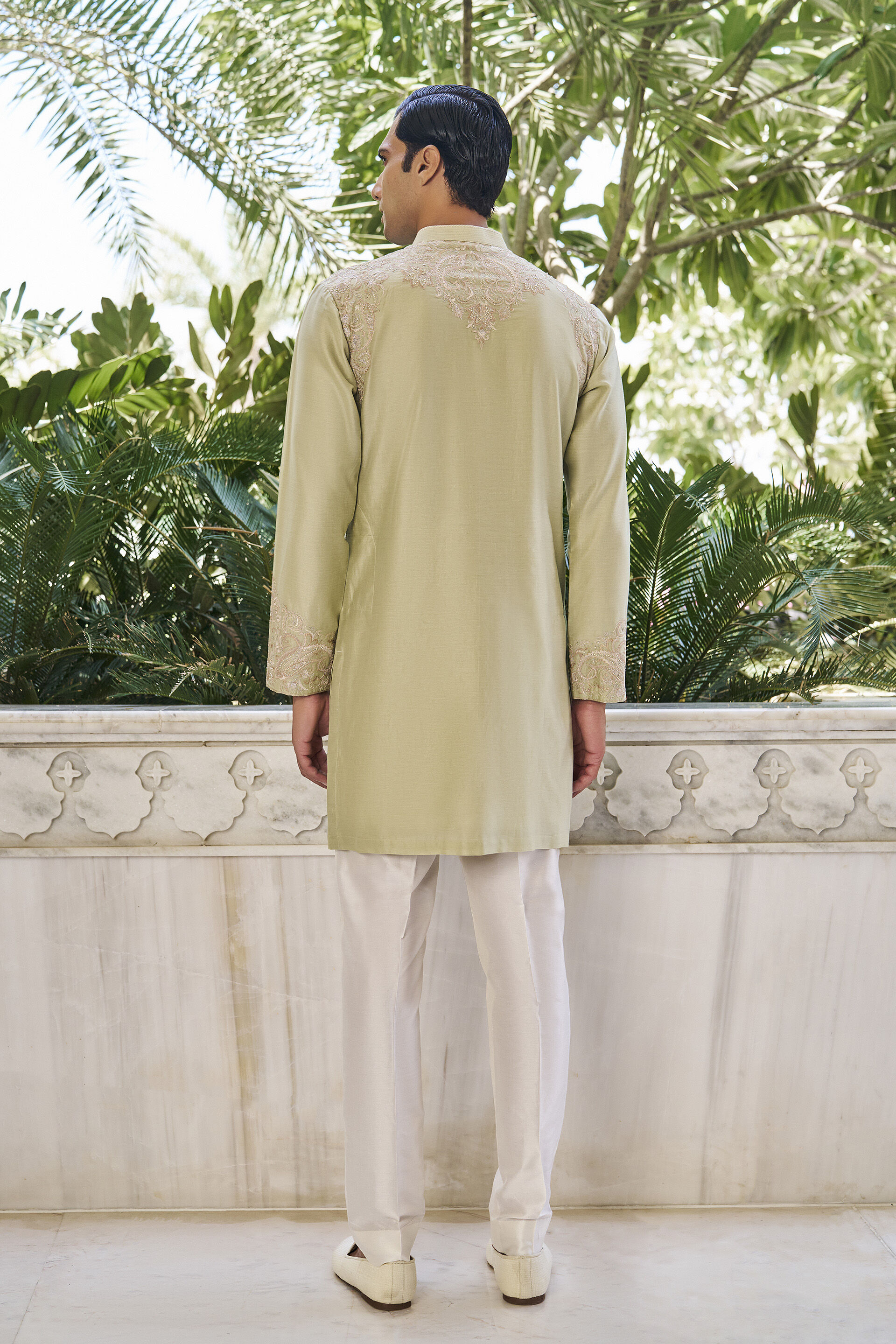 Forever Sage Embroidered Kurta, Sage, image 2
