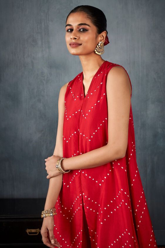 4 - Menka Kurta Set – Red, image 4