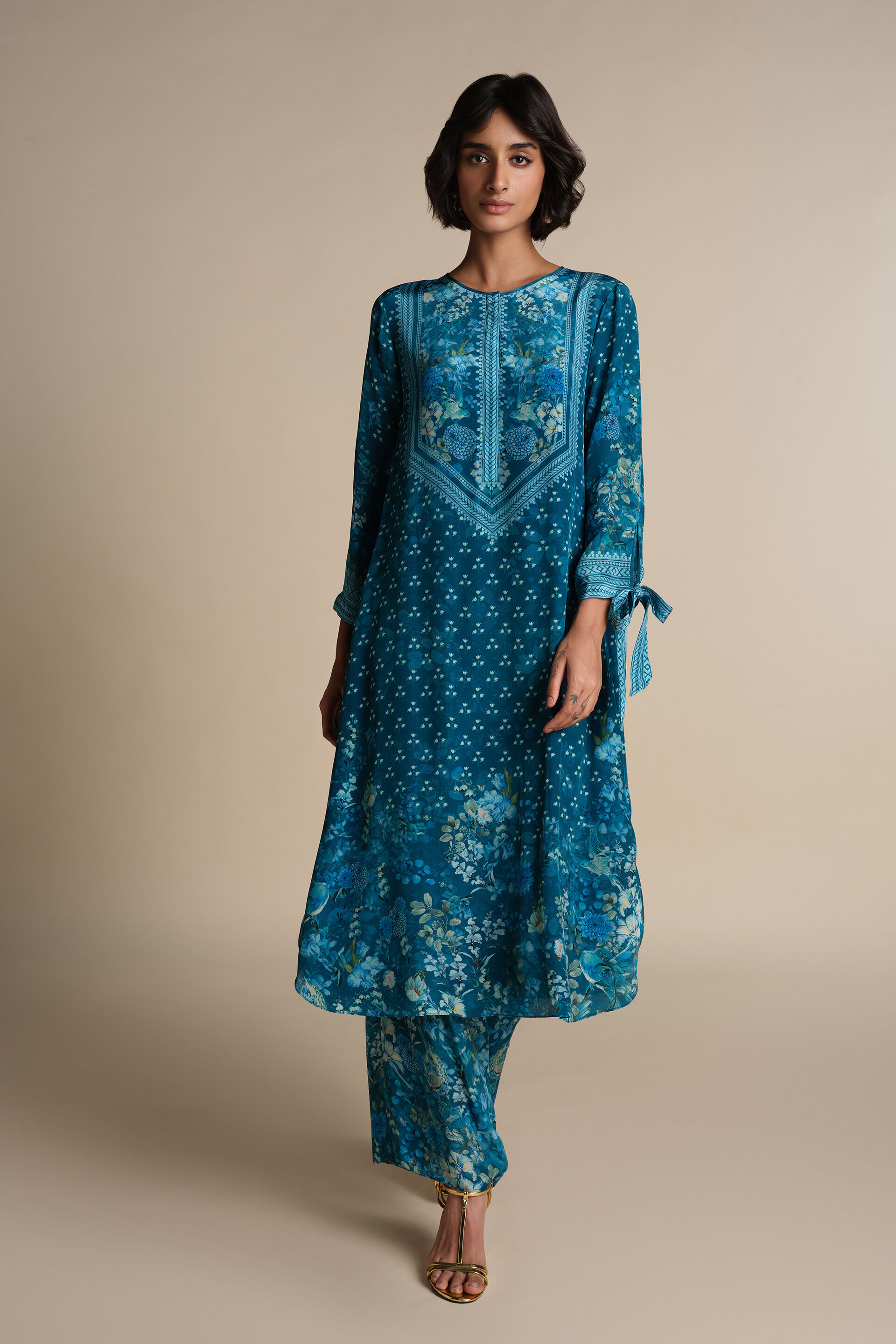Twila Kurta Set - Blue