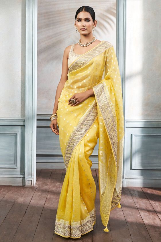 1 - Rasya Saree Set – Yellow, image 1