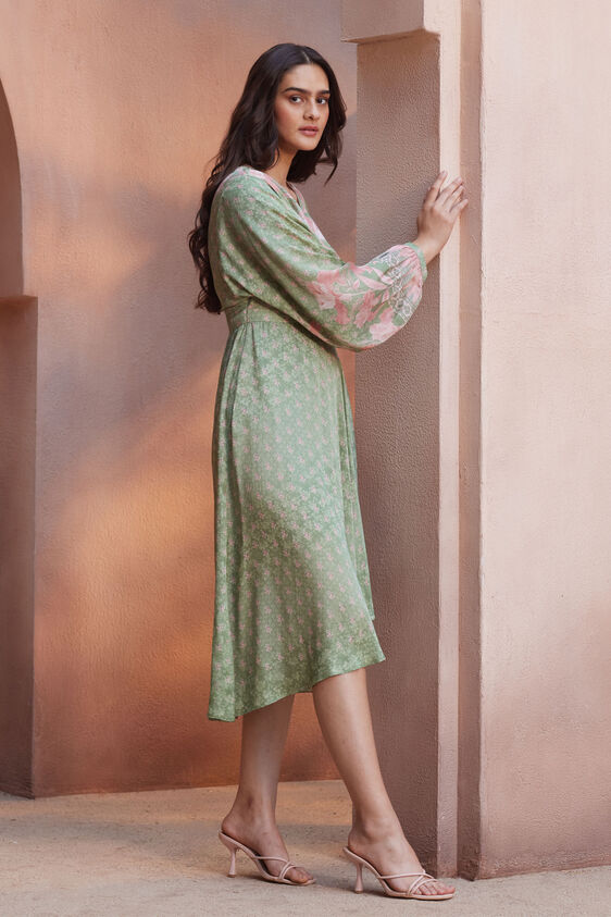 Floriana Tunic Dress, Sage, image 2