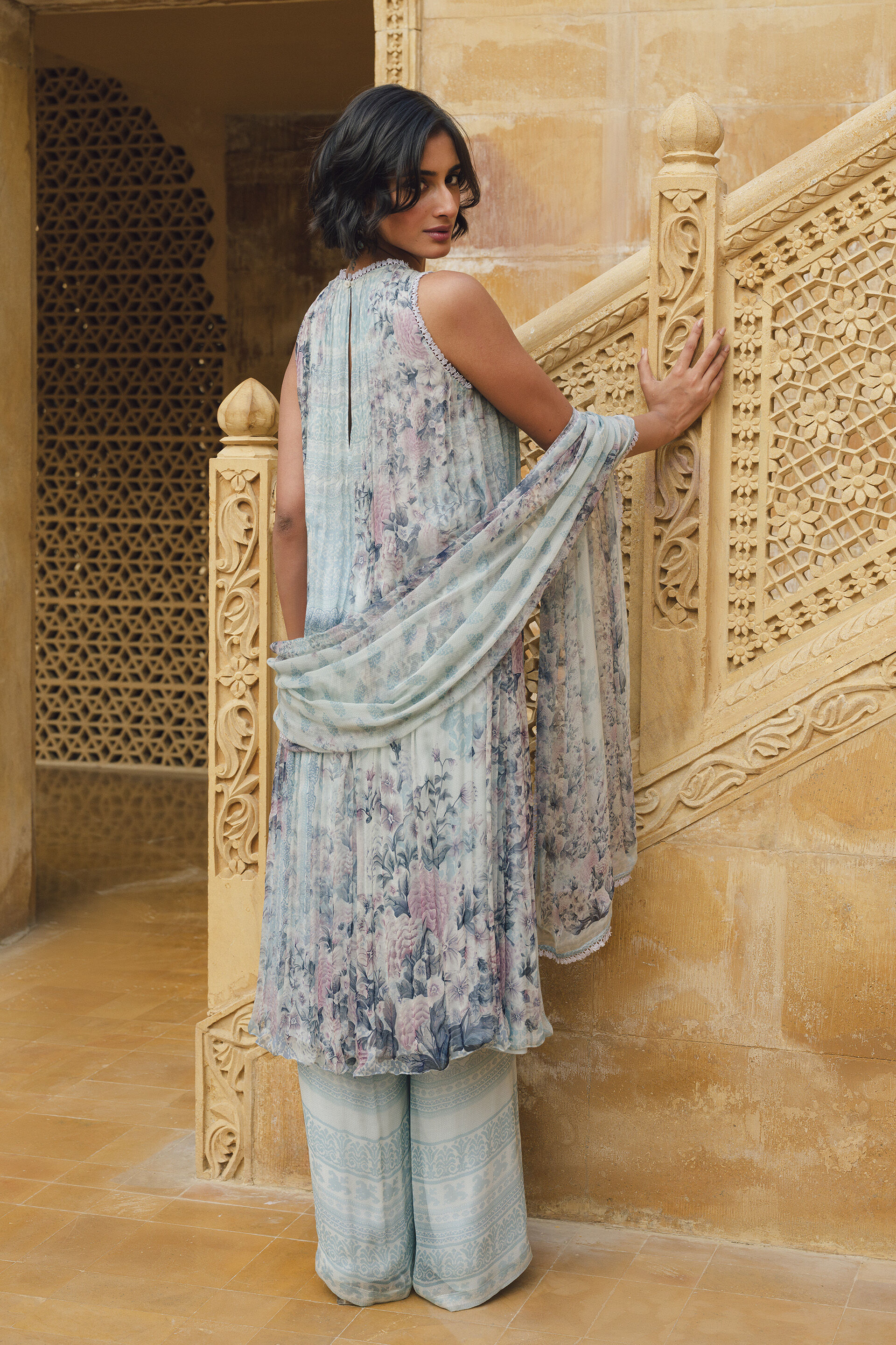 Damson Suit Set - Powder Blue, Powder Blue, image 3