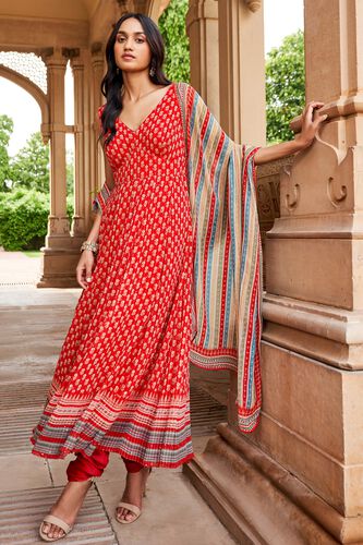 Janya Suit Set - Red, Red, image 1
