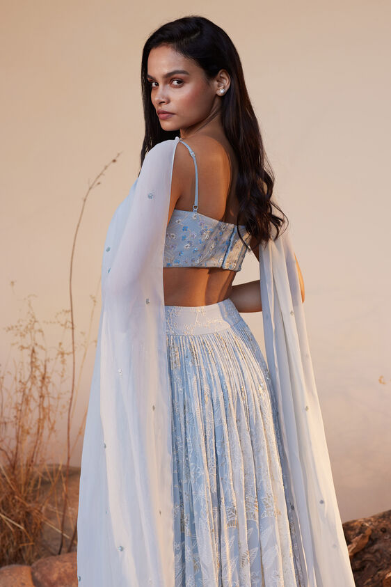 Ahlam Skirt Set - Powder Blue, Powder Blue, image 6