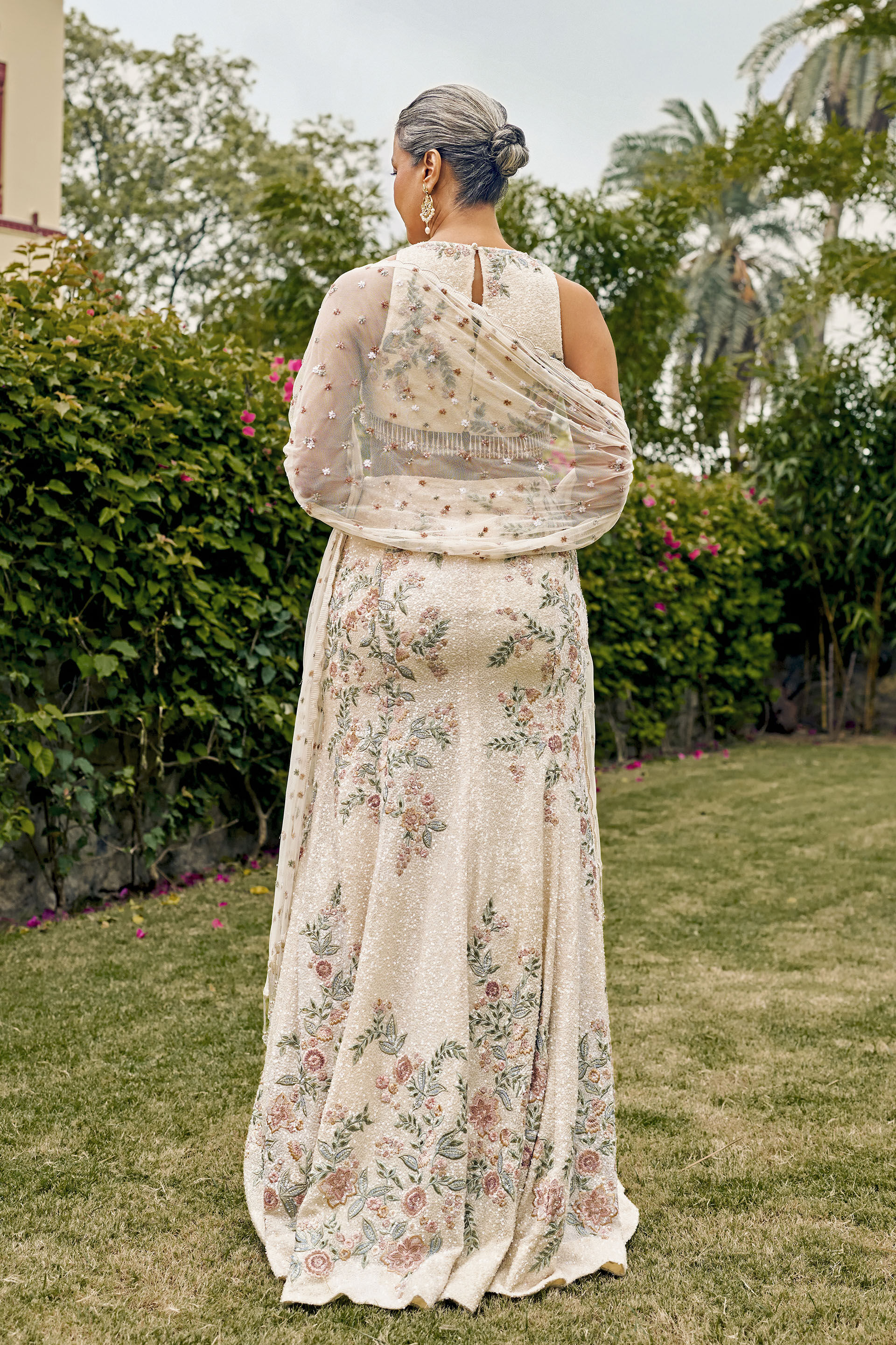 Bliss Embroidered Skirt Set - ​Ivory