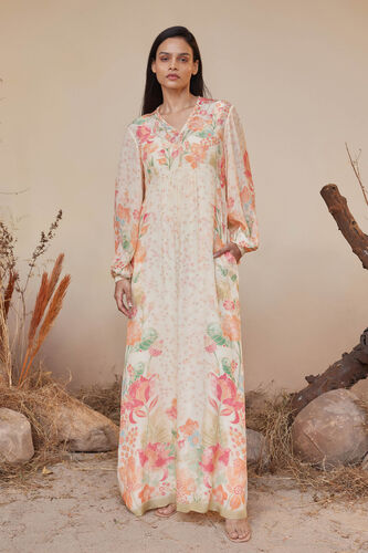 Alaya Kaftan, Cream, image 1