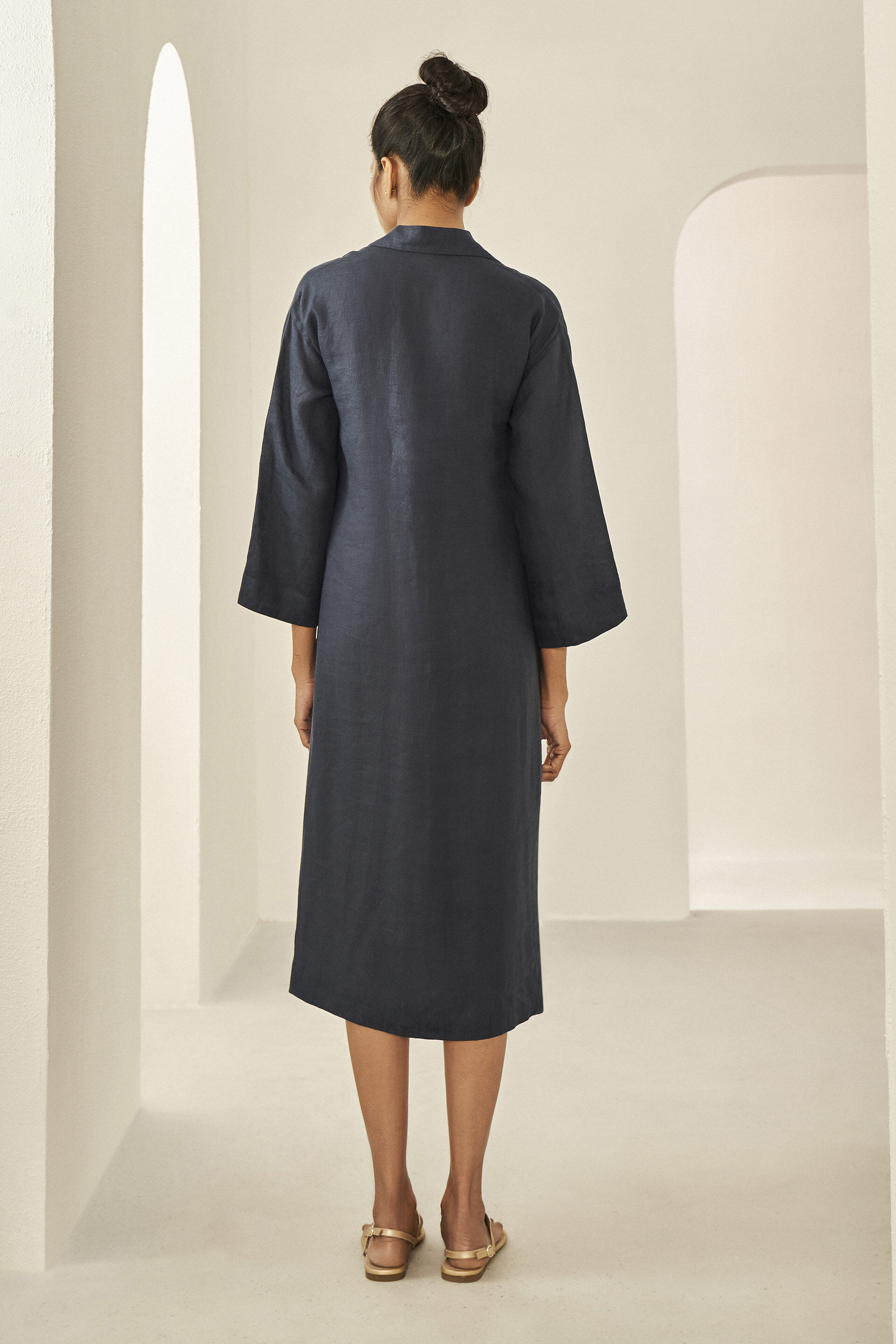 Fiesta Square Tunic - Navy, Blue, image 2