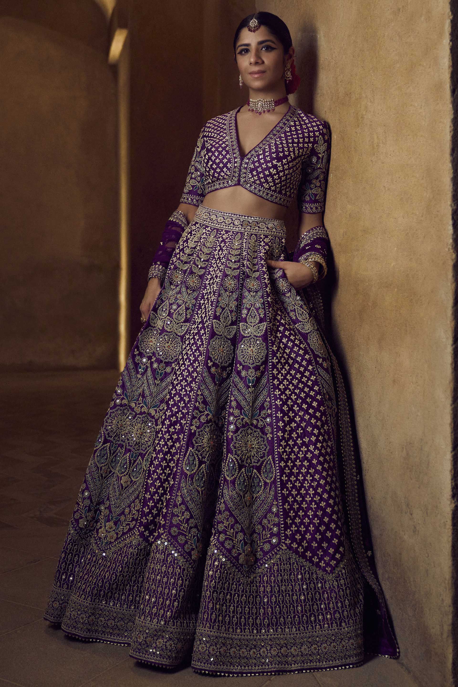 23 Most Gorgeous Anita Dongre Lehengas you'll Definitely fall for! |  ShaadiSaga | Indian wedding outfits, Party wear lehenga, Bridal lehenga