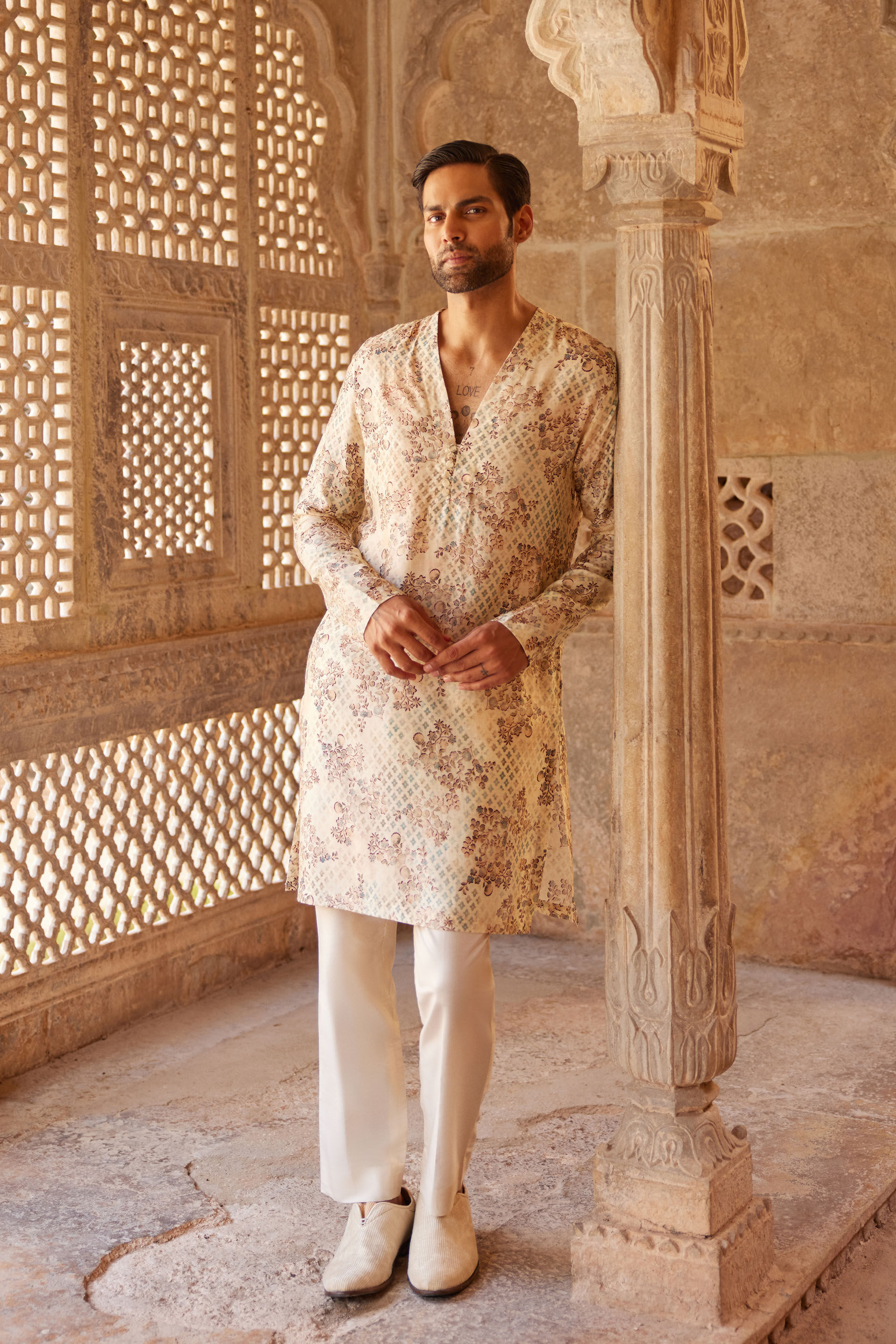 Latest Designer Menswear Traditional Shirts For Men Men s Ethnic Wear Online