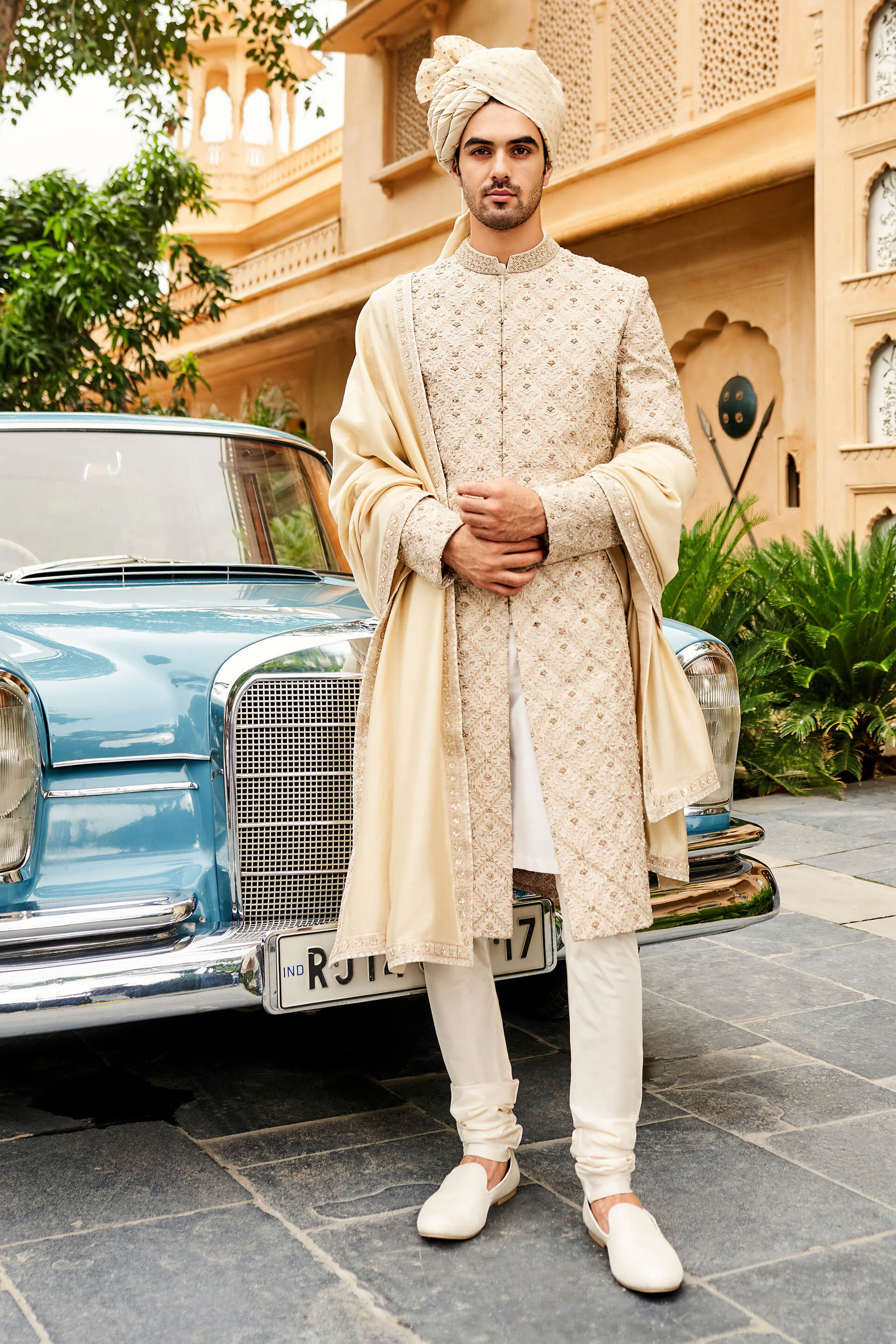 Buy Men s Aalekh Sherwani for Wedding from Anita Dongre