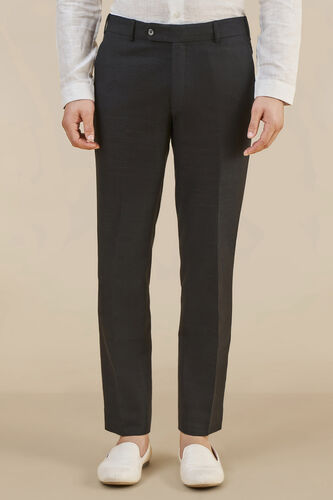 Linen Trousers, Black, image 1