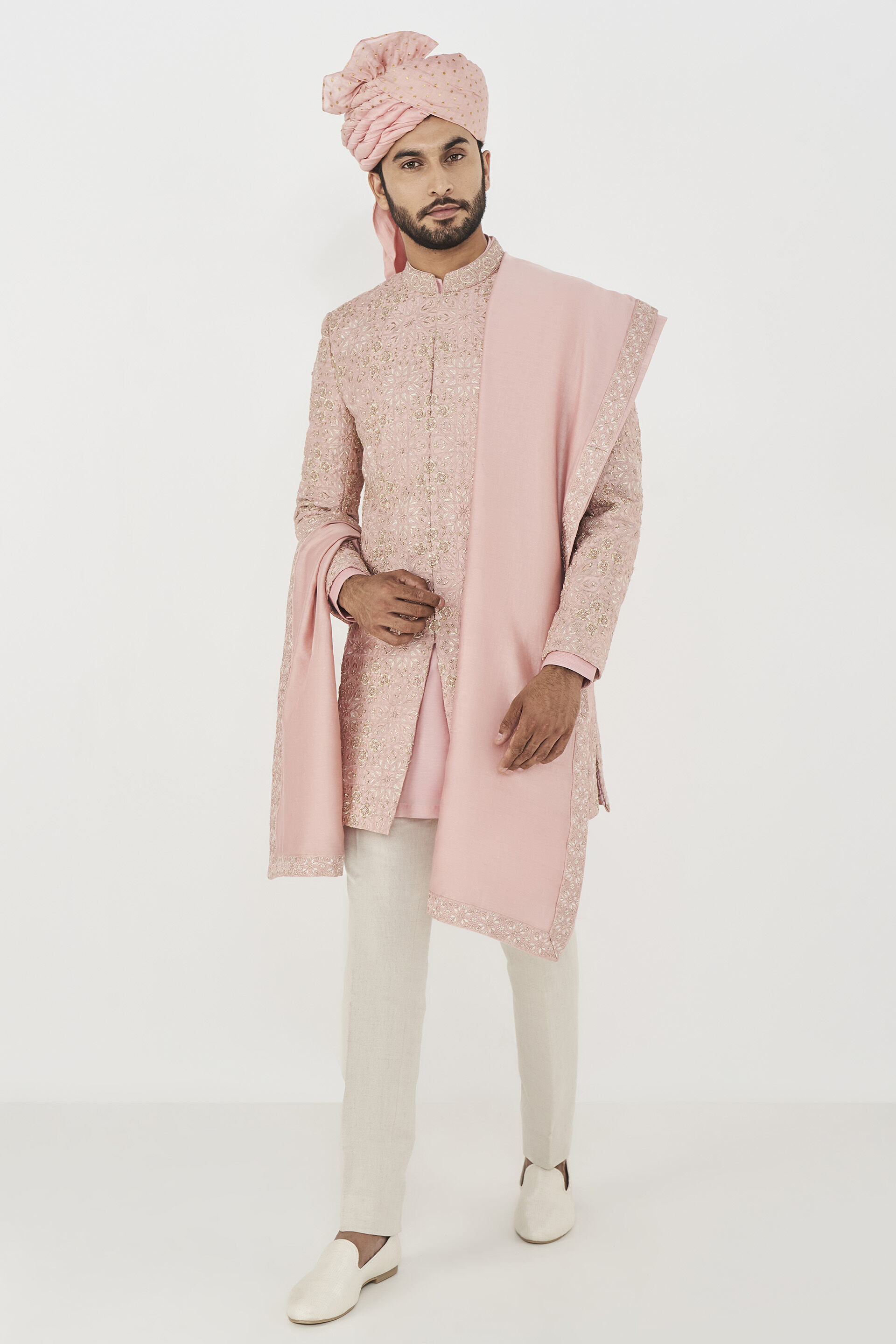 Anishk Sherwani - Pink, Pink, image 6