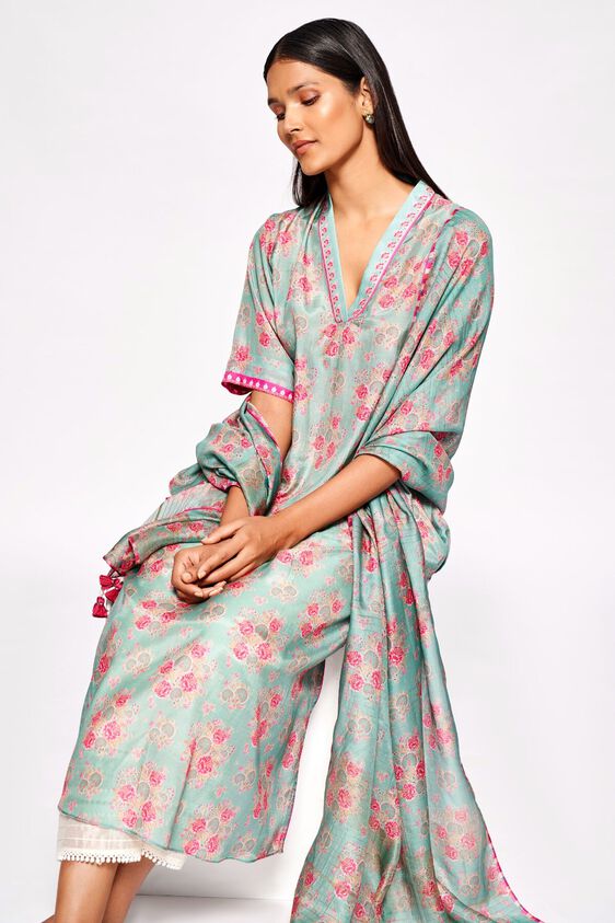 4 - Miran Stole – Blue, image 4