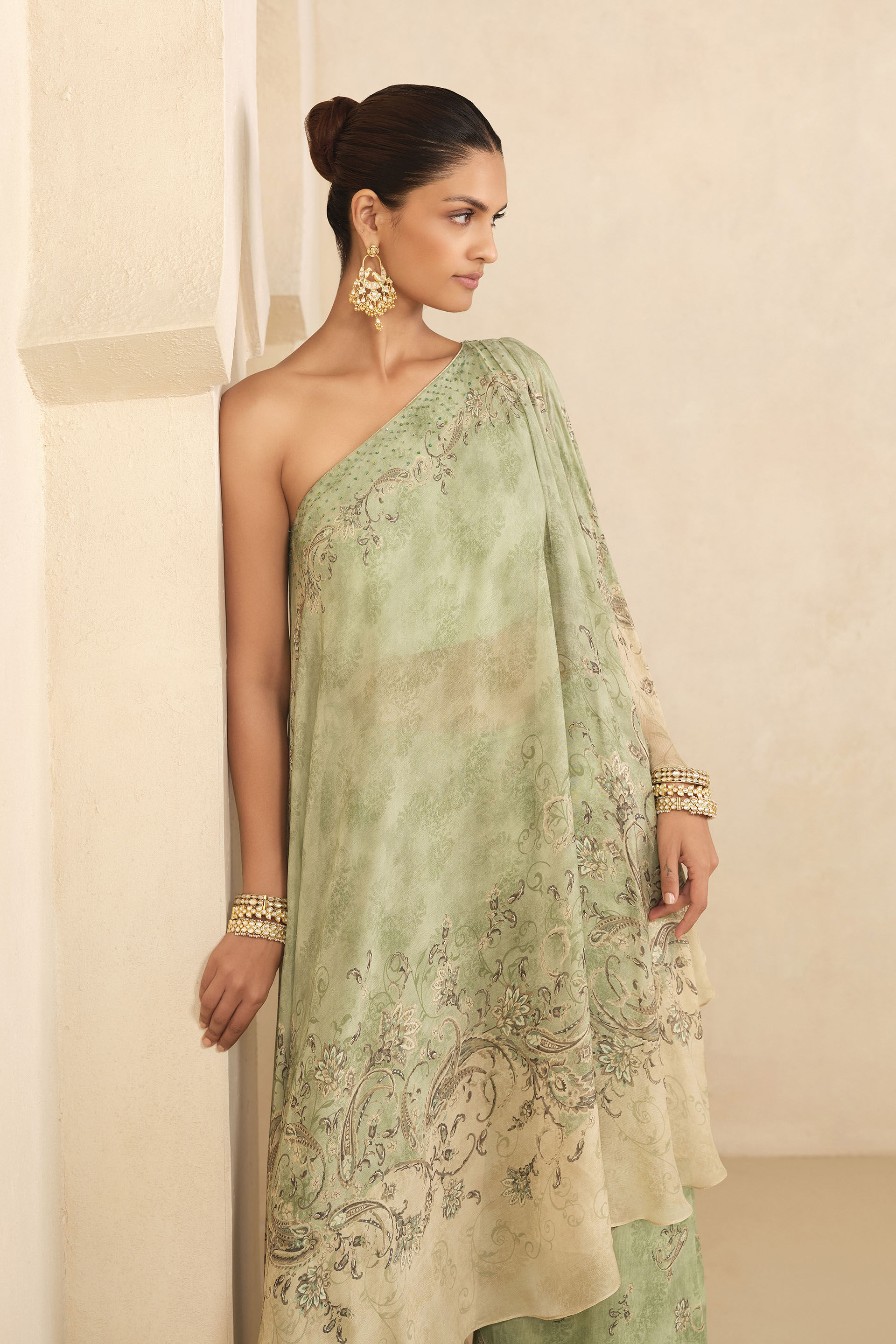 Riham Palazzo Set - Sage, Sage, image 4