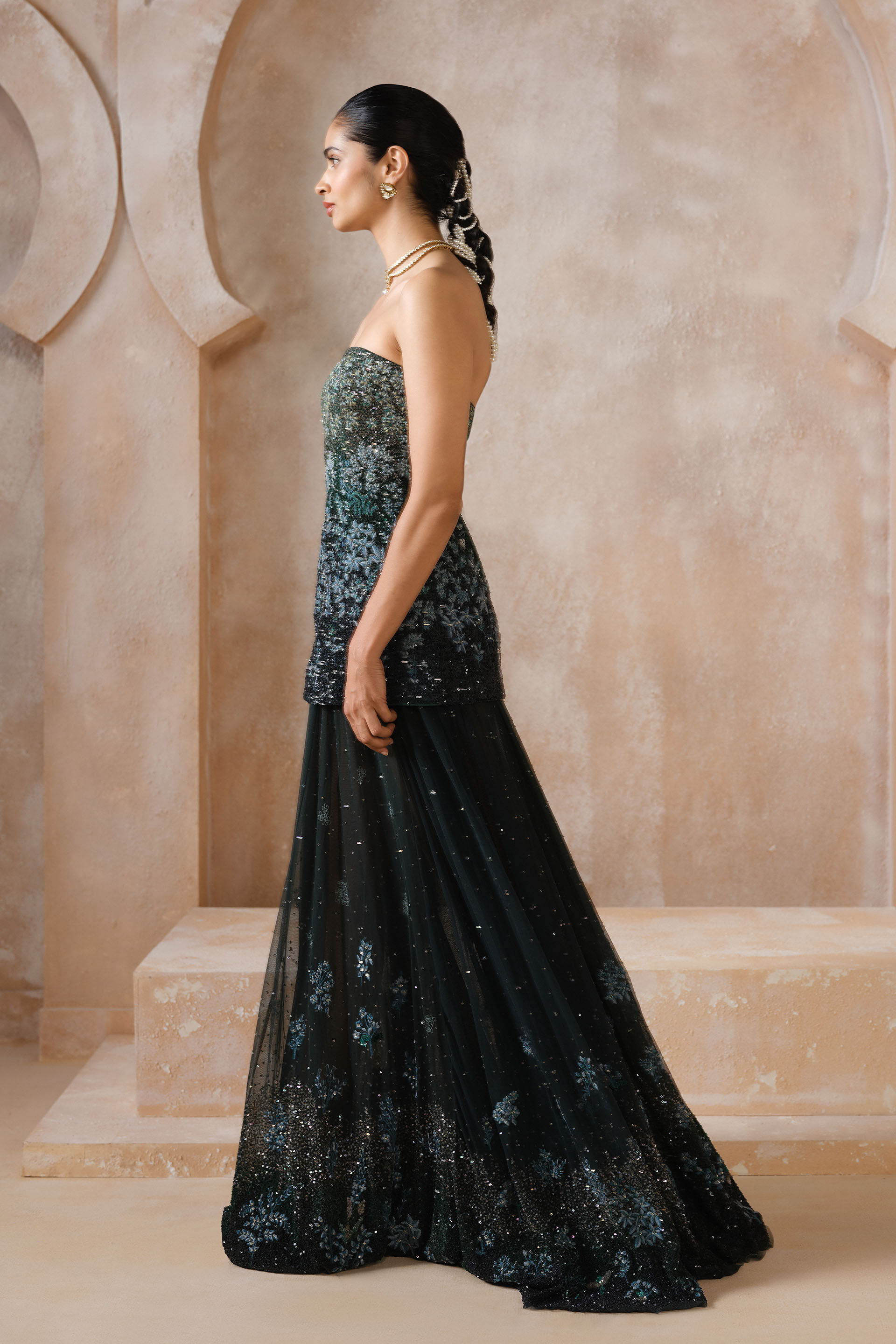 Speranza Embroidered Skirt Set - Green, Green, image 3