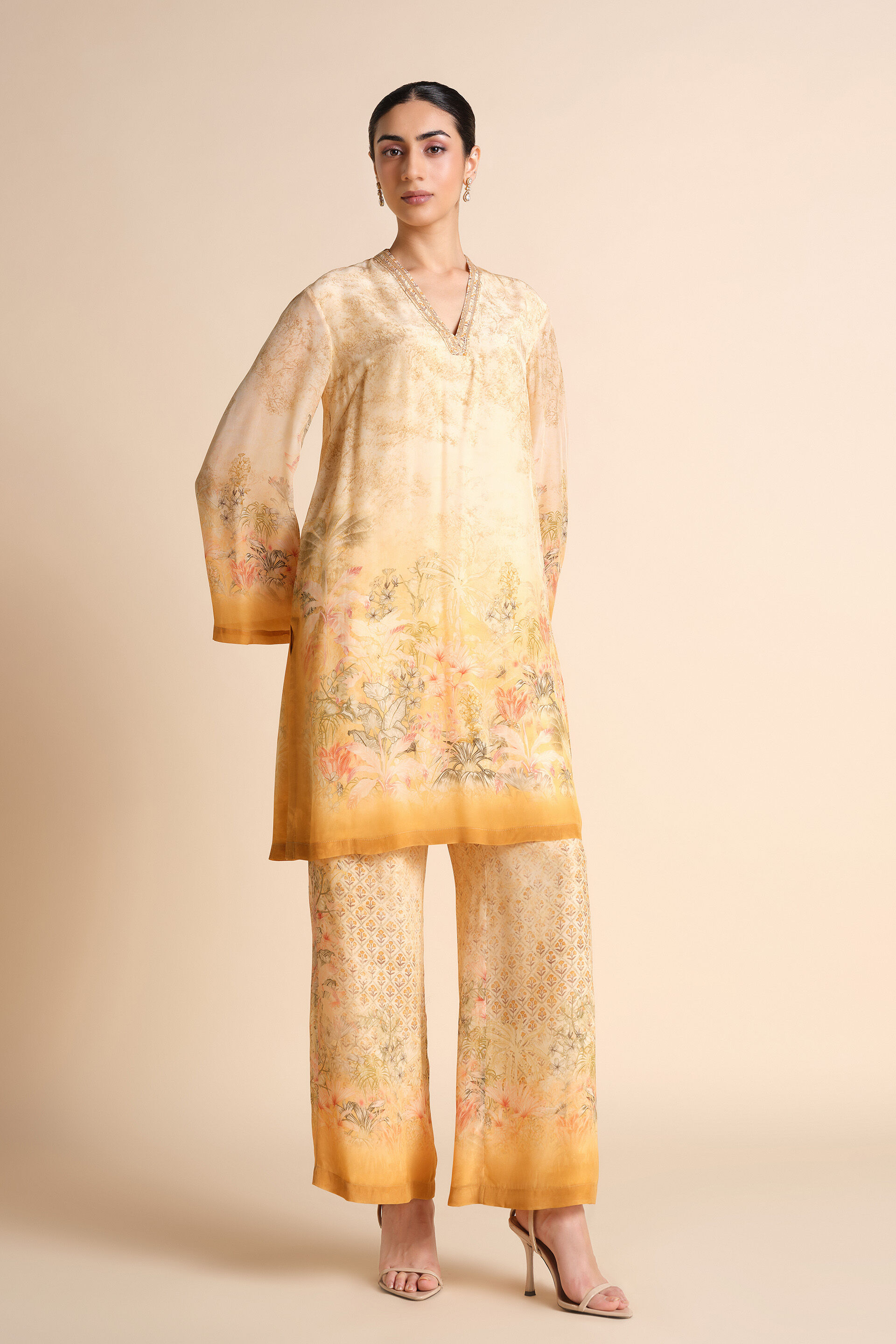 Calhoun Kurta Set - Yellow