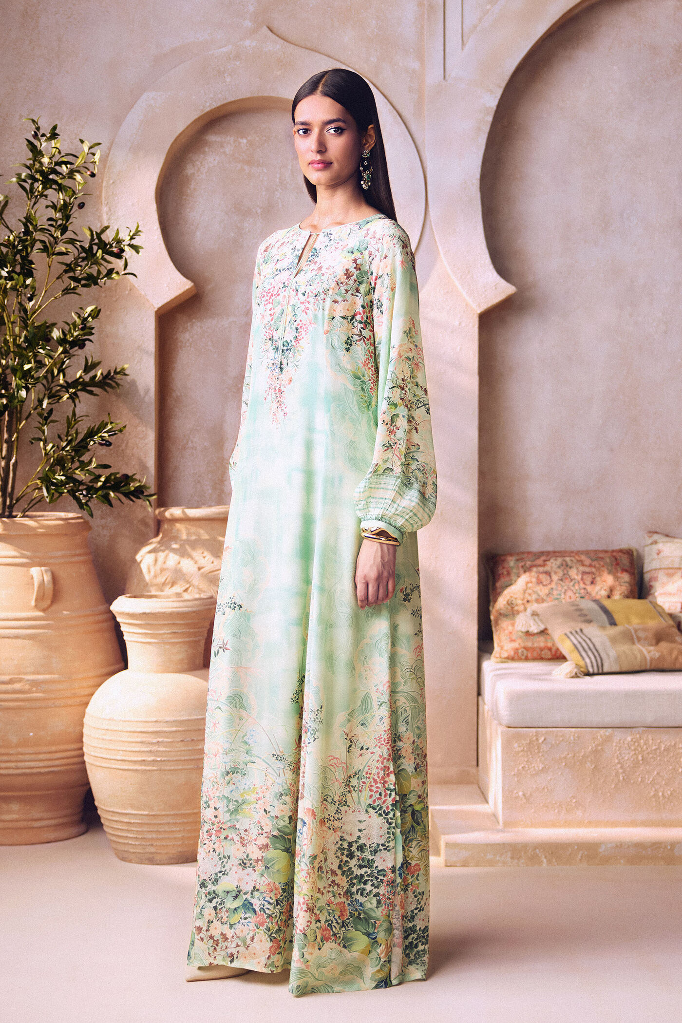 Amna Kaftan - Sage Green Amna Kaftan - Sage Green