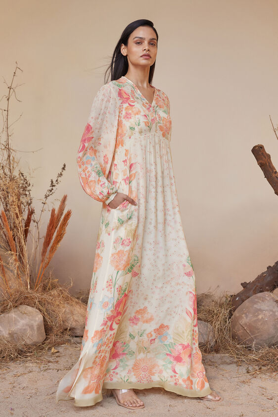 Alaya Kaftan, Cream, image 5