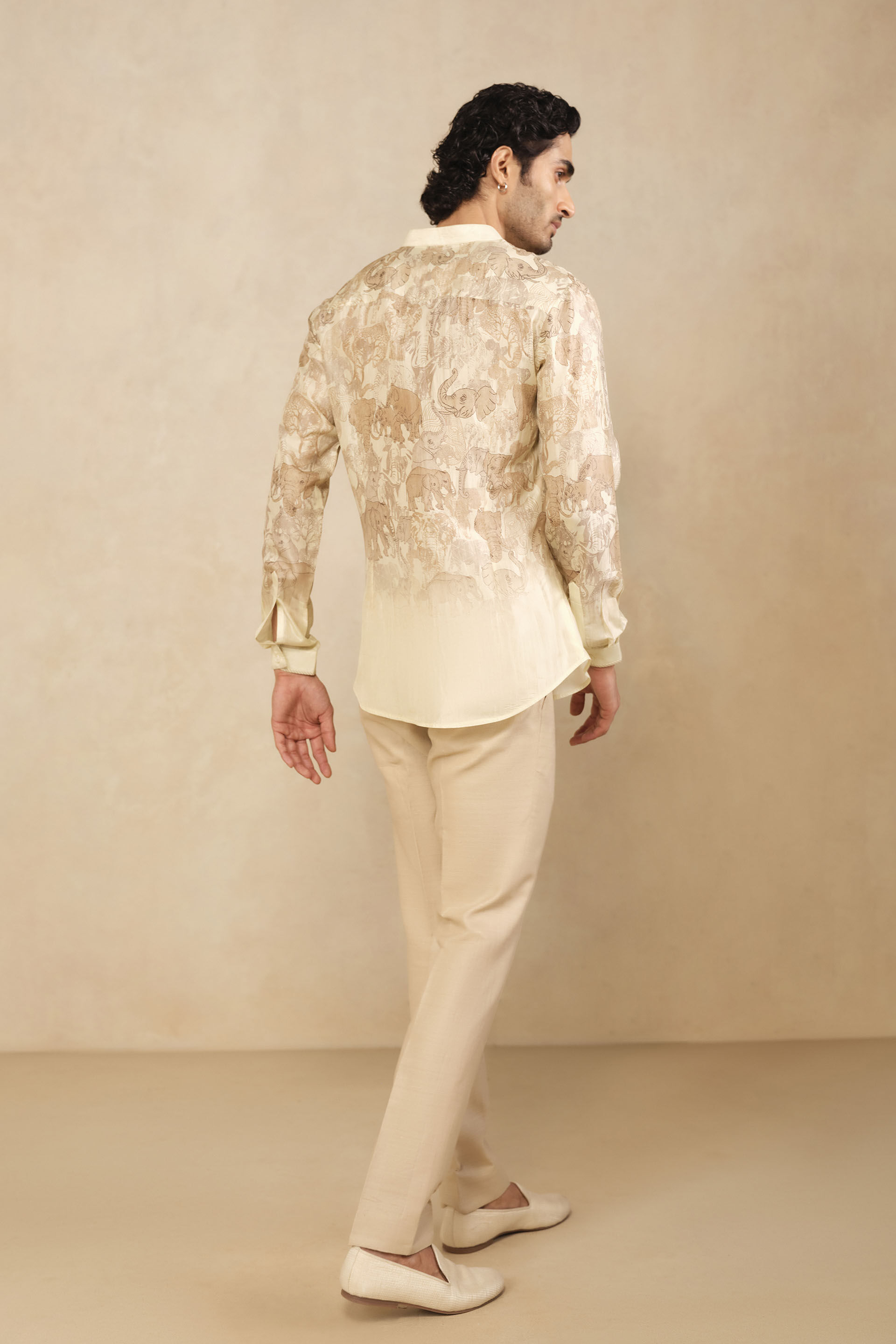 Zyad Silk Shirt - Cream