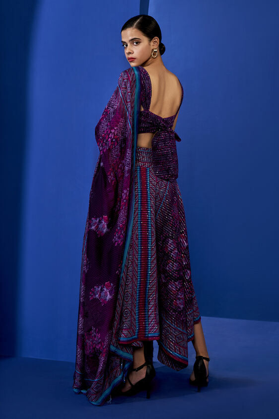 Viola Skirt Set, Purple, image 2