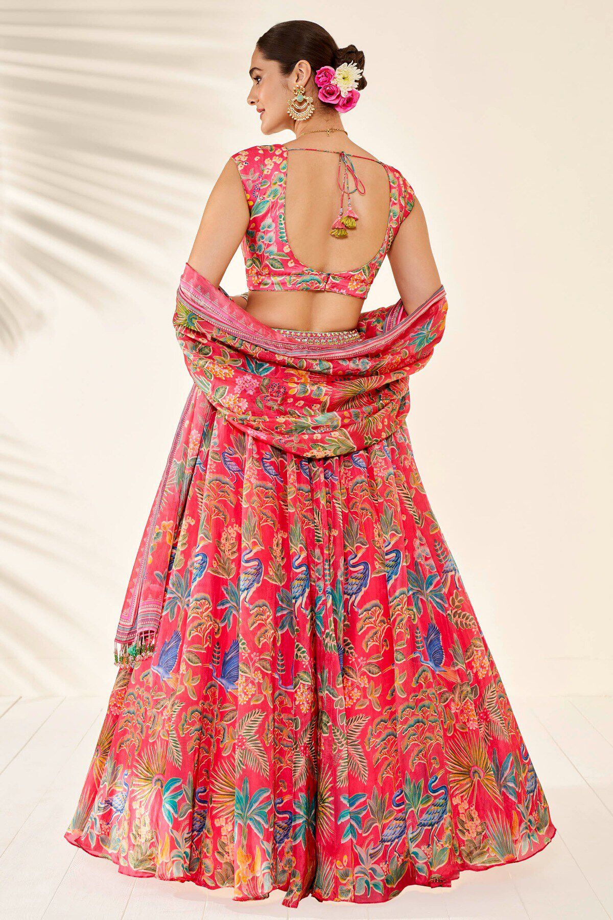 Indian Bollywood Designer -Multicolor cutwork lehenga set Alia Bhat Radha  Song | eBay