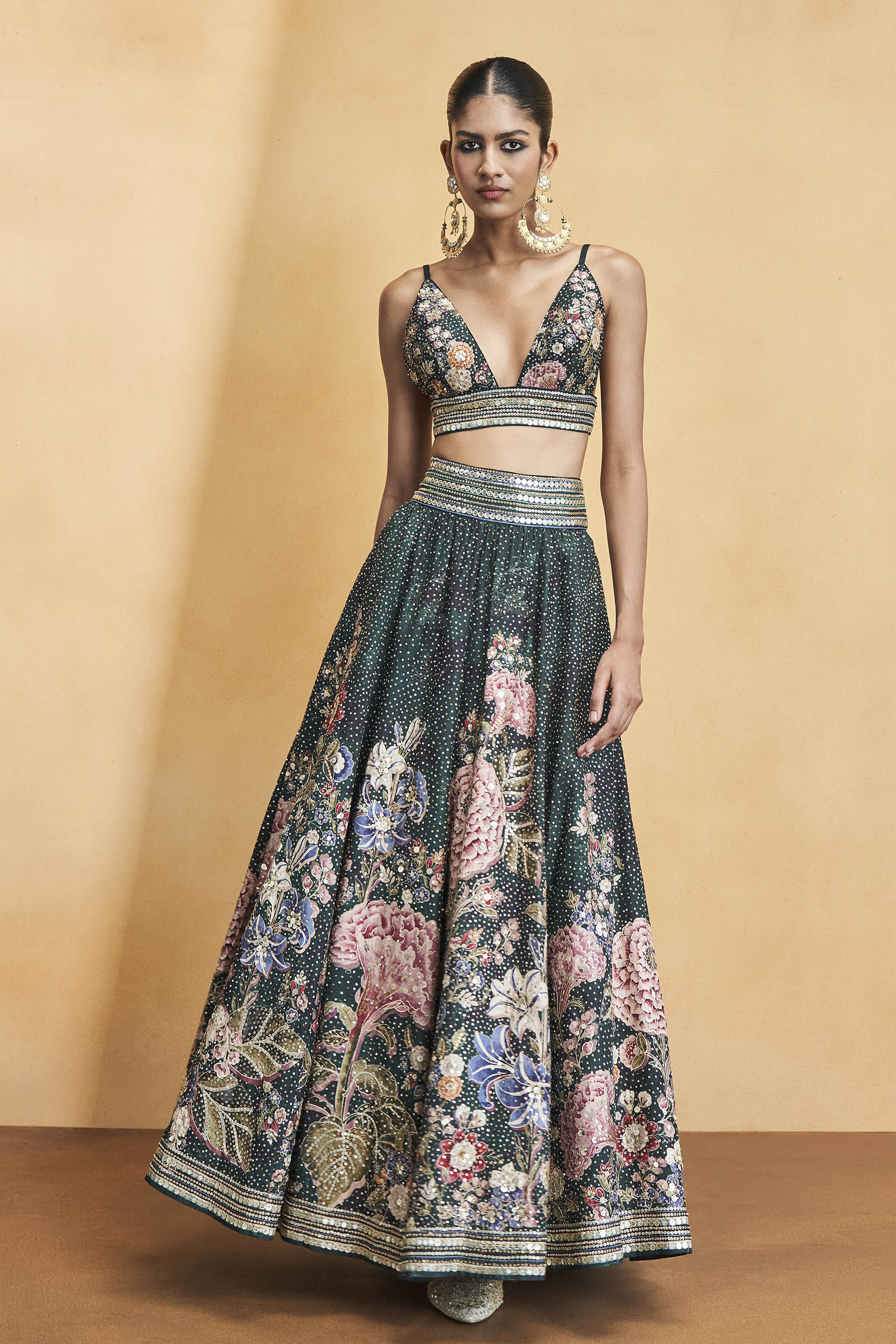 Buy Life Of The Nightforest Skirt Set - Green from Anita Dongre's Co-O