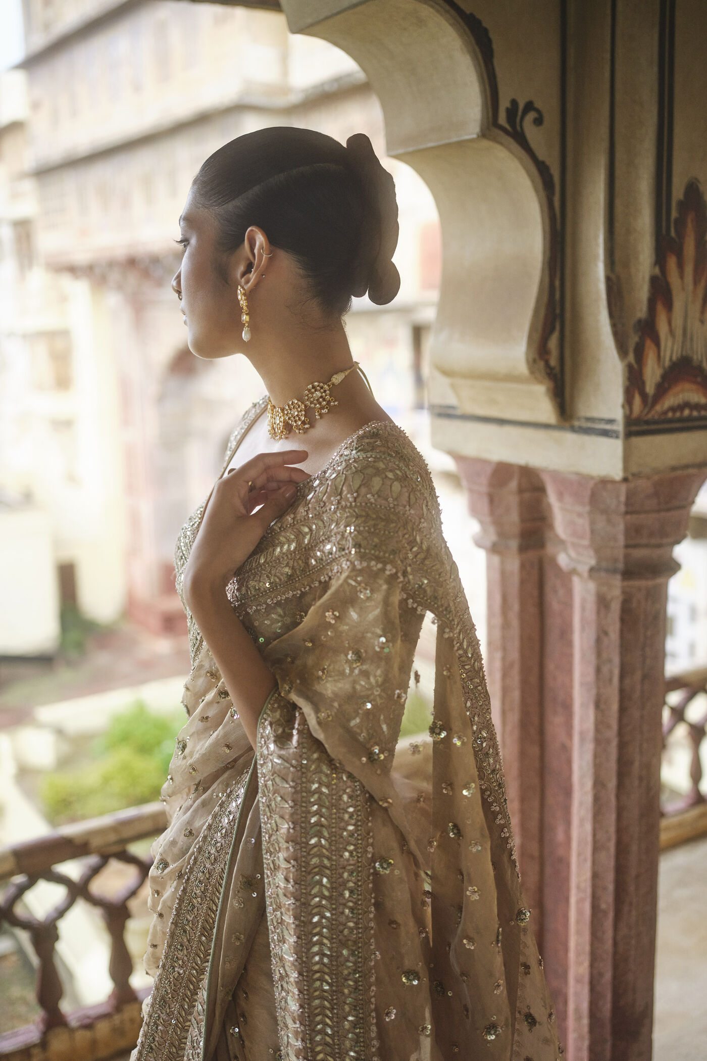 gold saree dress New Indian Pakistani Bollywood Designer sarees for women sari party wear dress