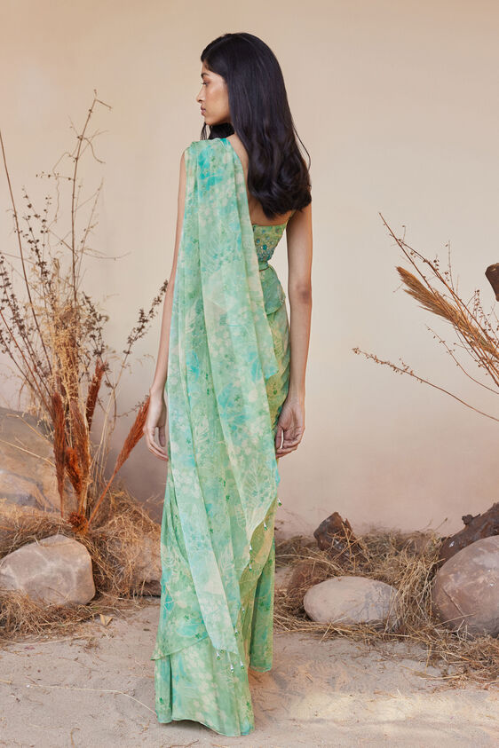 Aneeza Saree - Sage, Sage, image 3