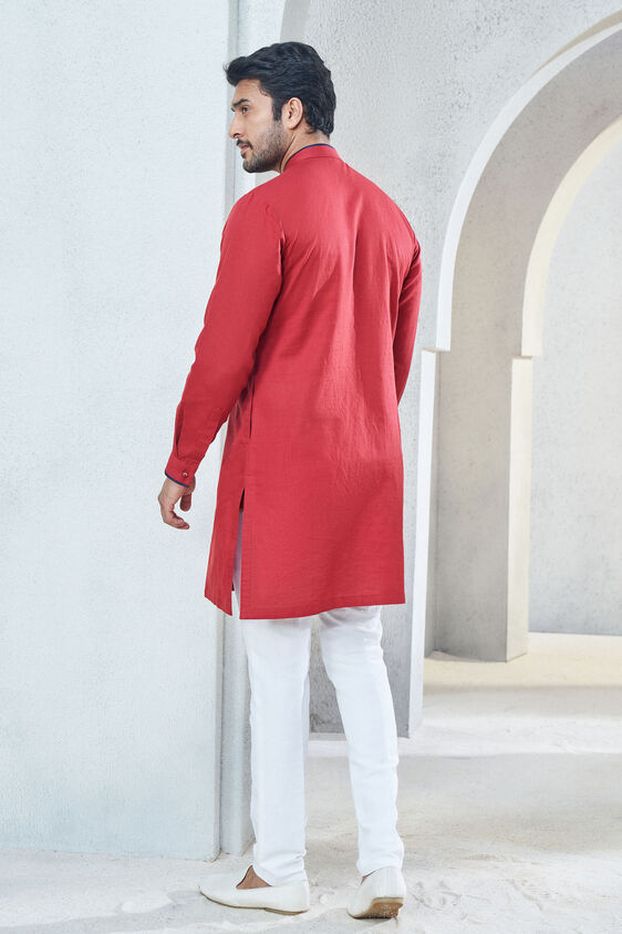 Nayel Kurta - Blue, Maroon, image 3