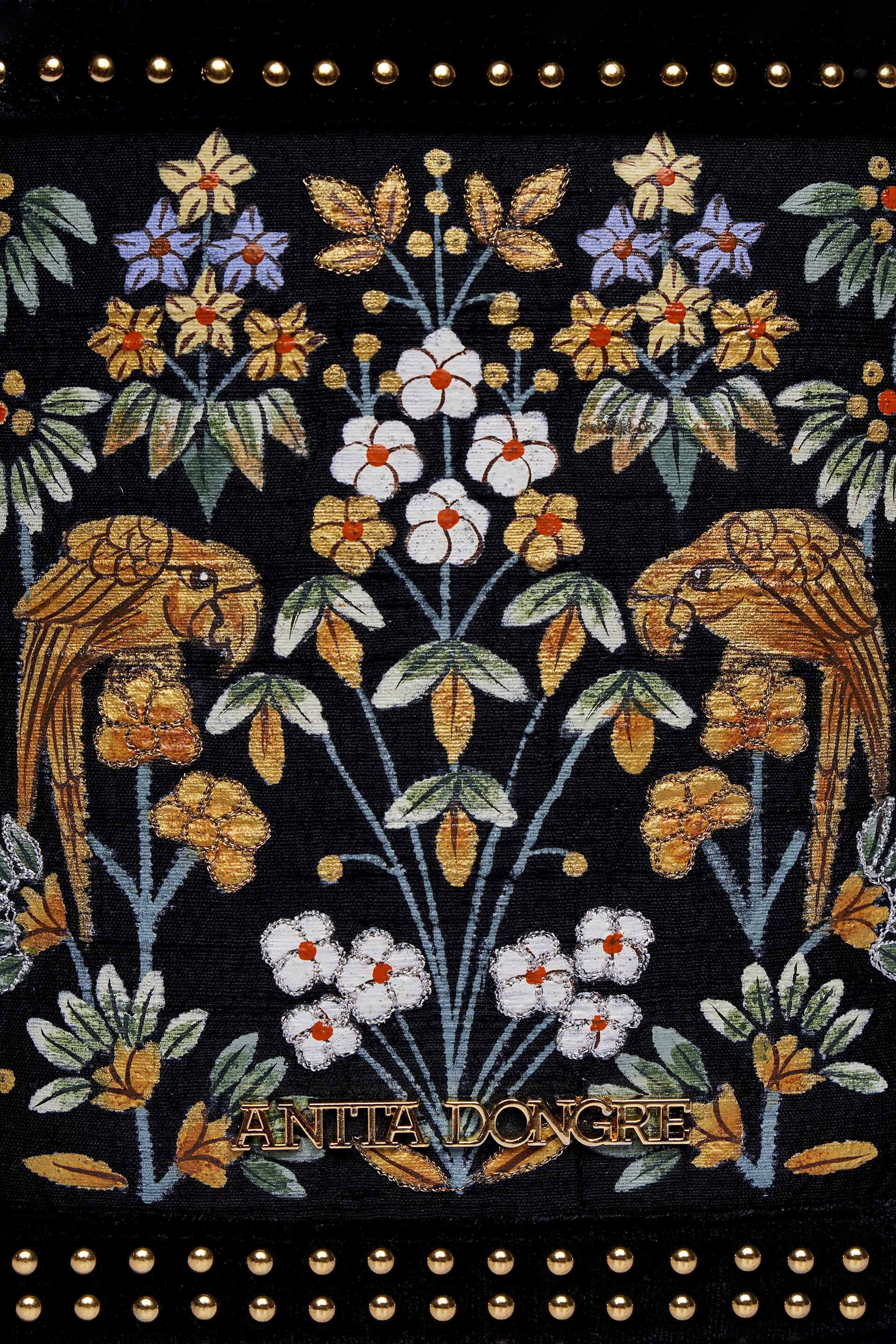 Pichhwai Bucket Bag - Nightingale Black, Black, image 4