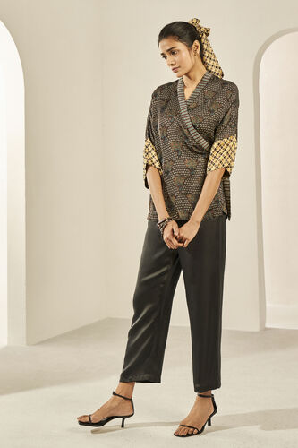 Baug Wrap Top, Brown, image 1