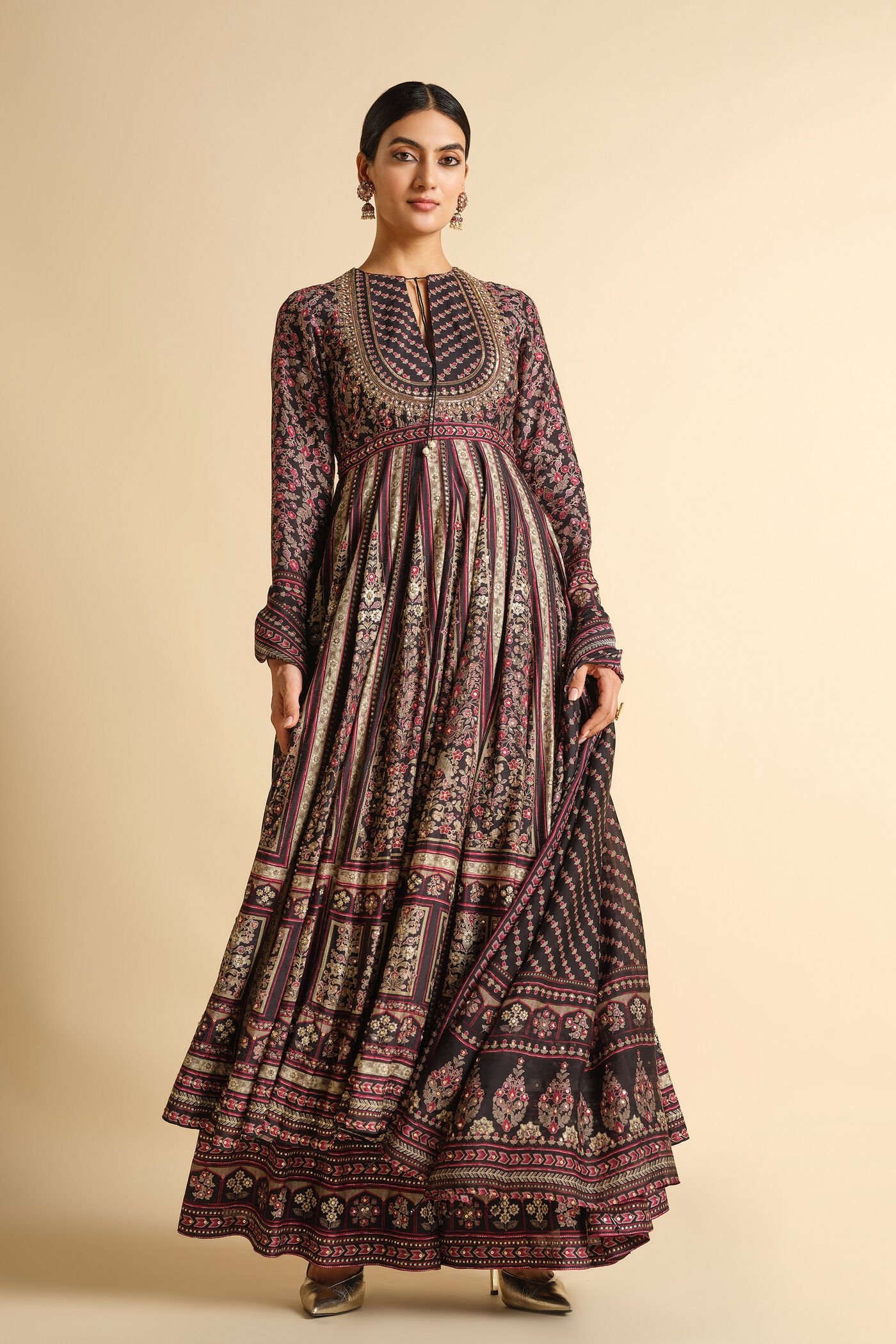 Maurima Anarkali Set - Black